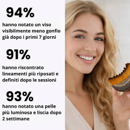 LunaSculpt – Spazzola per il drenaggio linfatico del viso